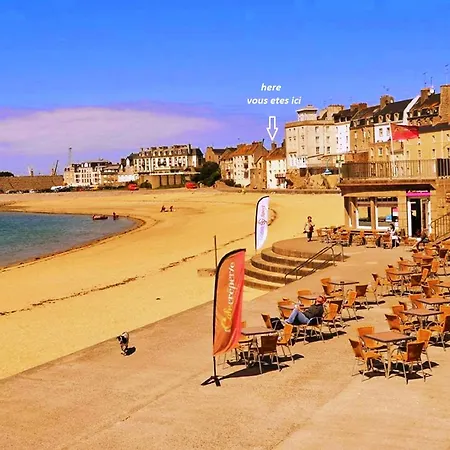 Appartement Saint Malo vue sur mer, parking vélo privé , Ferry, plage et commerces à 50 m-2