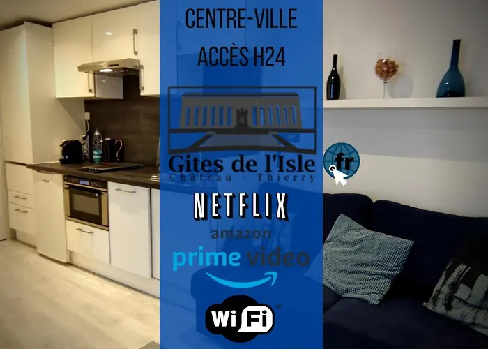 Gîtes de l'isle Château-Thierry - WiFi Fibre - Netflix, Disney, Amazon - Séjours Pro