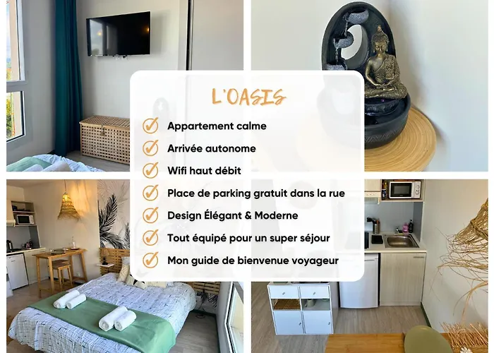 Oasis - Wifi, Clim, Vue, Équipé