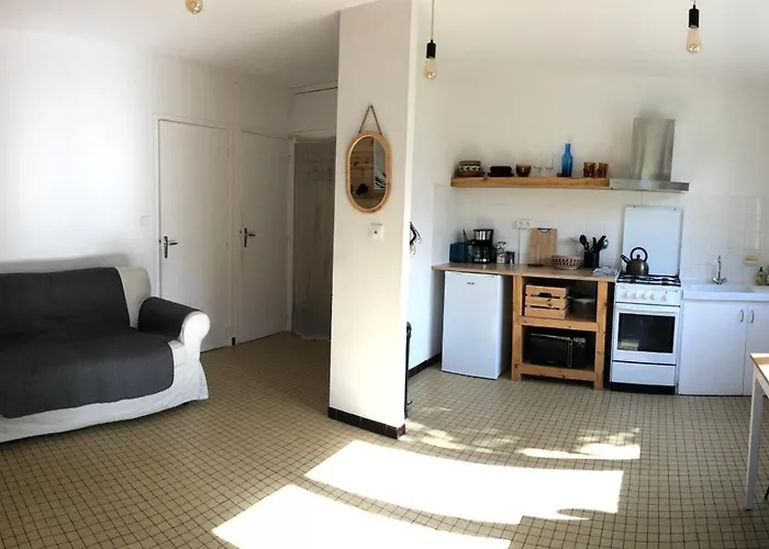 LE SUN TRAP -T2 calme au RDC à 2 pas de la plage avec vue sur jardin - Quiet&well located apartment