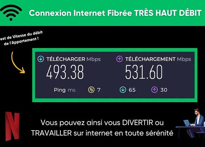 Appartement entier calme - Parking FREE - Proche Paris et château - WIFI HD