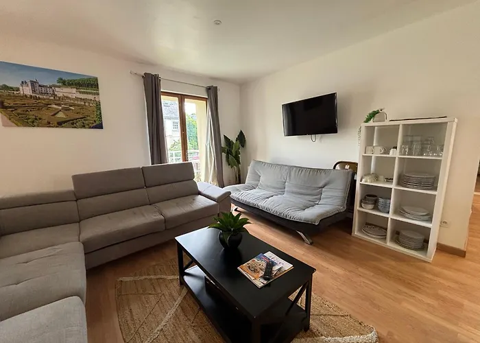 Duplex pour groupe au centre d'Azay Le Rideau