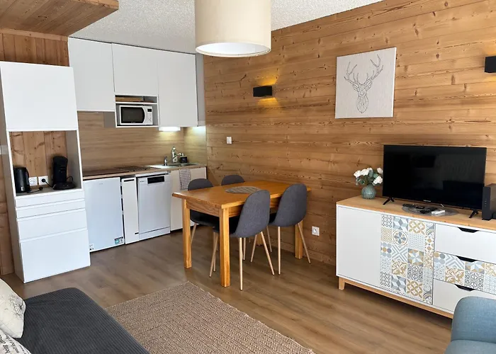 Studio de 32 m2 pour 3 personnes pied des pistes